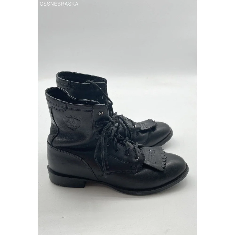 Ariat Black Leather Kiltie Western Boots, - Size 7.5B, 33501 - Picture 9 of 9